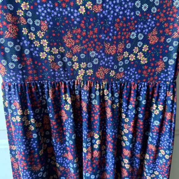 Draper James Dress Women’s Small Multicolor Floral Print V-Neck - Picture 7 of 14